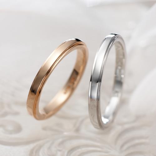 【結婚指輪】Lovers&Ring EternalLove ピンクゴールド&ホワイトゴールド LSR0671PK-WG
