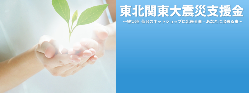 東北関東大震災義援金〜被災地仙台のネットショップに出来る事・あなたに出来る事〜
